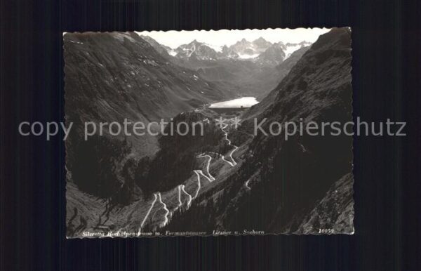 Silvretta-Hochalpenstrasse Fermuntstausee Litzner Seehorn
