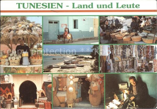 Tunesien Land Leute Obst Bazar