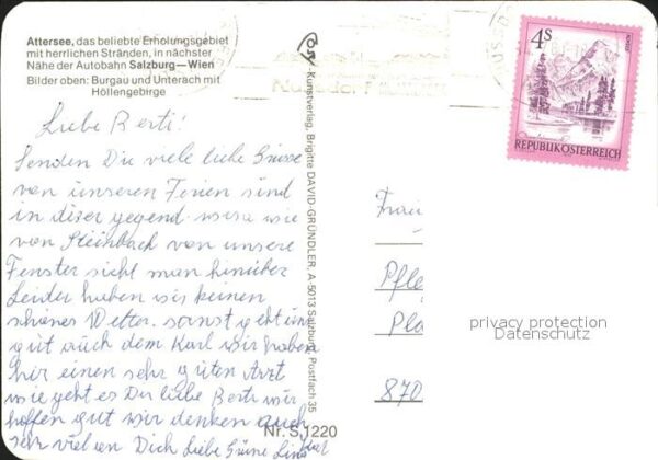 Attersee Salzkammergut Burgau Unterach H?llengeb – Bild 2