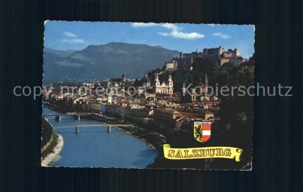 Salzburg Oesterreich Festspielstadt Altstadt Festung Salzach