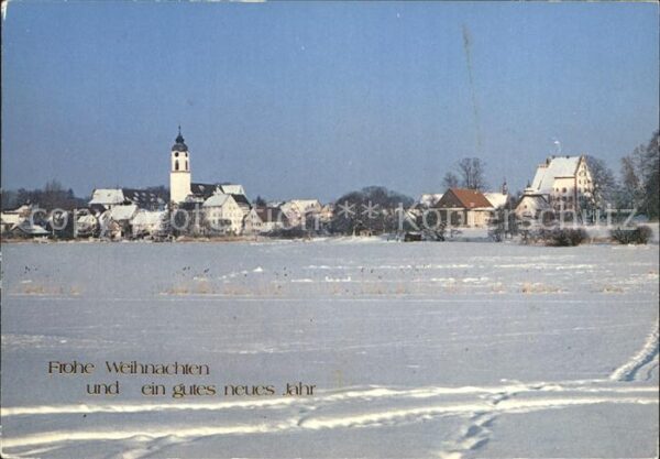 Kisslegg Ortsansicht Winterlandschaft Neujahrsgr