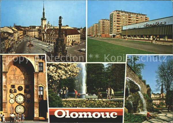 Olomouc Dreifaltigkeitssäule Kirche Springbrunn