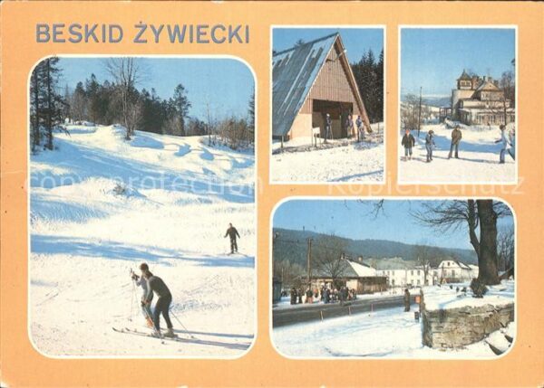 Karpaten Beskid Zywiecki Skigebiet Winterlandsch