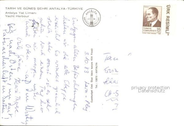 Antalya Yachthafen Türkische Riviera – Bild 2
