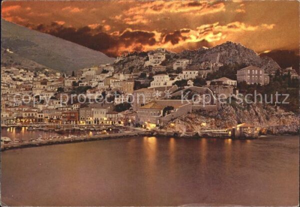 Hydra Greece Nachtansicht