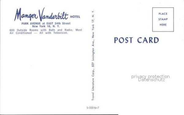 New York City Manger Vanderbilt Hotel – Bild 2