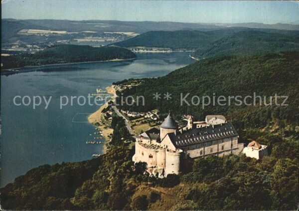 Burg Waldeck Talsperre mit Schloss