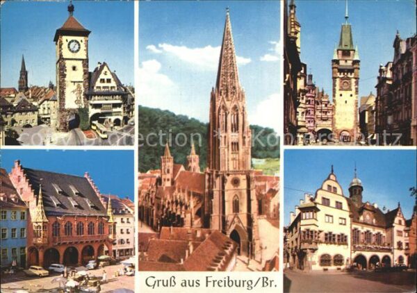 Freiburg Breisgau Schwabentor Martinstor Münster Rathaus