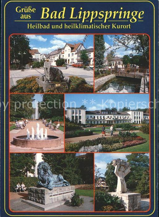 Bad Lippspringe Kurpark Denkmal Brunnen Kurhaus