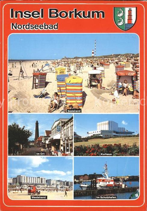 Borkum Südstrand Weststrand Schutzhafen Kurhau