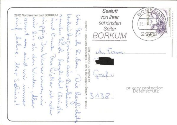 Borkum Fährschiff Sturmflut Südstrand Kurhaus – Bild 2
