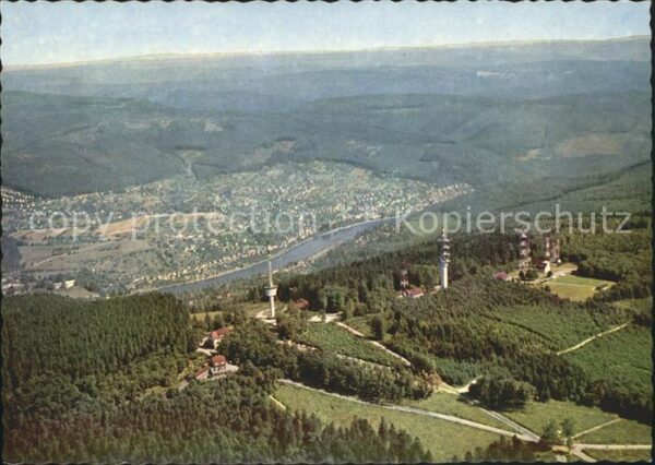 Heidelberg Neckar Fliegeraufnahme Königstuhl