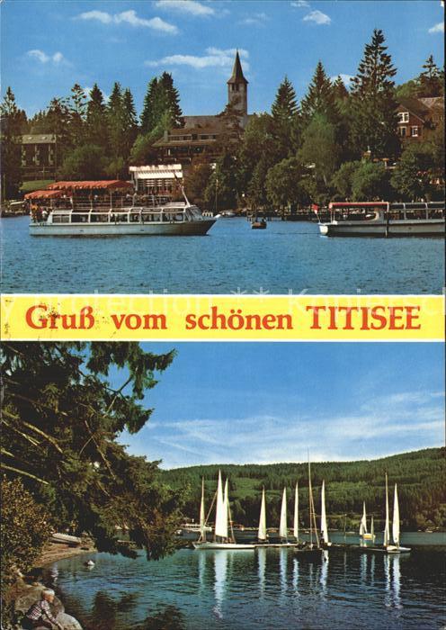 Titisee Segelboote Personenschiffe