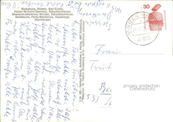 Bueckeburg Rinteln Bad Elster Kaiser Wilhelm Denkm – Bild 2