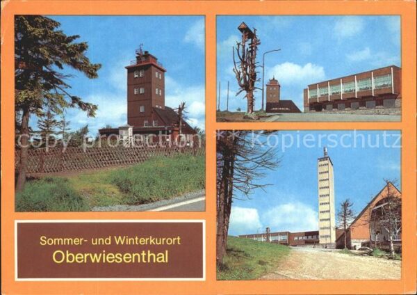 Oberwiesenthal Erzgebirge Wetterwarte Gaststätte Fichtelberghaus
