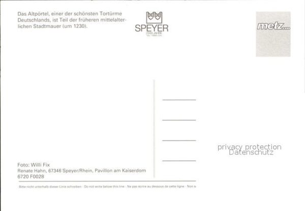 Speyer Rhein Das Altpörtel – Bild 2