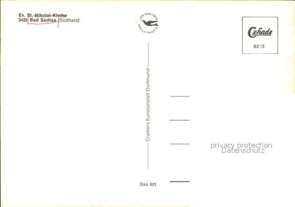 Bad Sachsa Harz Evangelische Sankt Nikolai Kirche – Bild 2