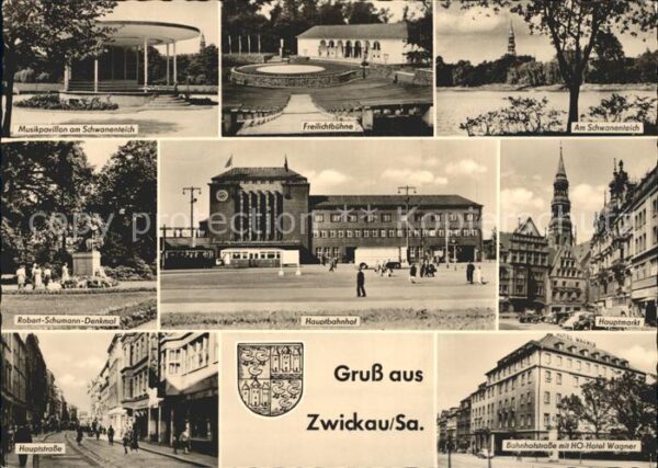 Zwickau Sachsen Hauptmarkt Hauptstrasse Hauptbahnhof Fr