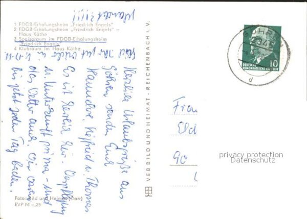 Goehren Ruegen Erholungsheim Friedrich Engels Klubraum – Bild 2