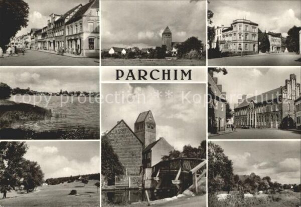 Parchim Mecklenburg-Vorpommern Teilansicht Kirche See