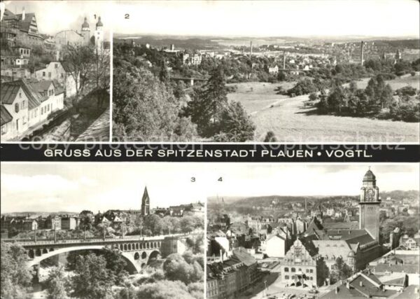 Plauen Vogtland Altes Malzhaus Teilansicht Friedensbrüc