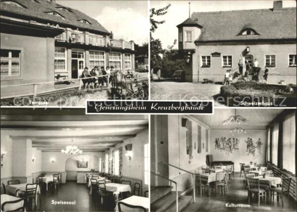 Goerlitz Sachsen Genesungsheim Kreuzbergbaude Terrasse S