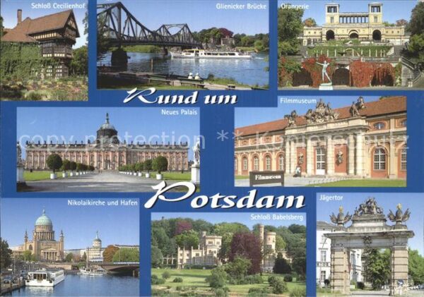 Potsdam Jägertor Neues Palais Nicolaikirche Ora
