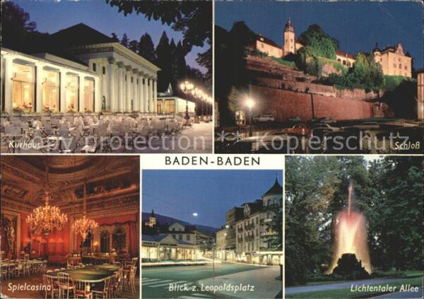 Baden-Baden Lichtentaler Allee Schloss Leopoldsplat