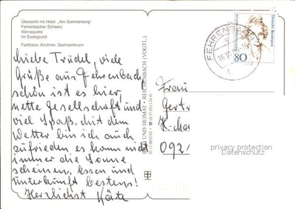 Fehrenbach Thueringer Wald Hotel Am Sommerberg Werraquelle Eselsgr – Bild 2