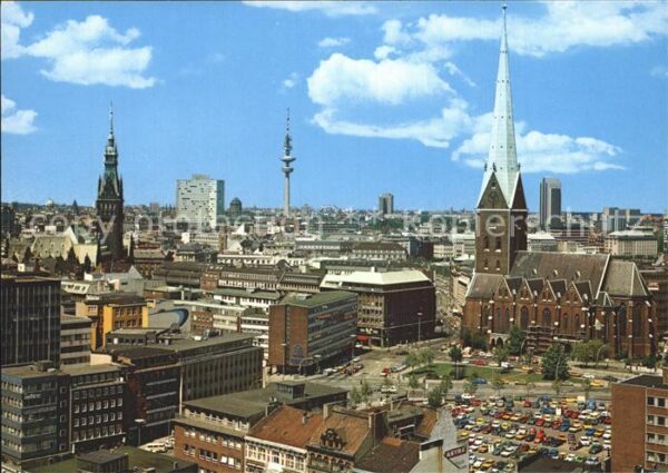 Hamburg Sankt Petri Fernsehturm Rathaus