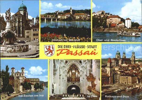 Passau Residenzplatz Dom Rathaus