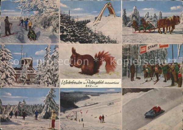 Winterberg Hochsauerland Astengebiet Skisprungschanze Kutsche Ei
