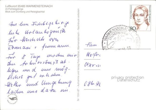 Warmensteinach Dürrberg Reisigbachtal – Bild 2