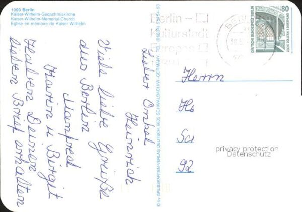 Berlin Kaiser Wilhelm-Gedächtniskirche – Bild 2