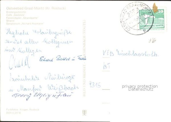 Graal-Mueritz Ostseebad Cafe Seeblick Broilergaststätte Ferieno – Bild 2