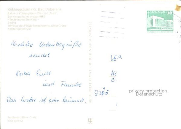 Kuehlungsborn Ostseebad Bahnhof Schmalspurbahn Technisches Denk – Bild 2