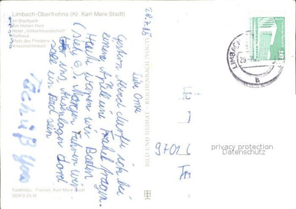 Limbach Oberfrohna Stadtpark Hoher Hain Rathaus Hotel V?lk – Bild 2