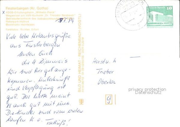 Finsterbergen FDGB Erholungsheim Wilhelm Pieck – Bild 2
