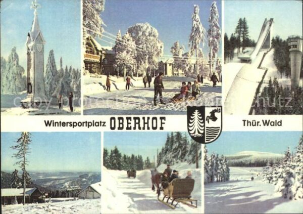 Oberhof Thueringen Wintersportplatz Schmücke Schanze