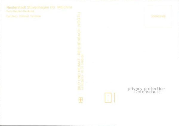 Stavenhagen Fritz Reuter Denkmal – Bild 2