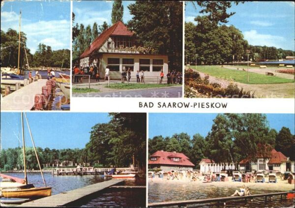 Saarow-Pieskow Bad Bootsanlegestelle HOG Pechhütte Strandb