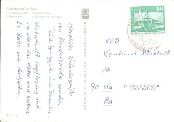 Friedrichroda Luftkurort Spießberghaus Springbrunnen – Bild 2