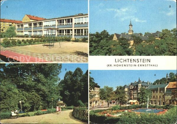 Lichtenstein Hohenstein-Ernstthal Schloss Parkschlösschen Karl Marx Platz