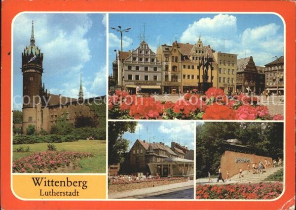 Wittenberg Lutherstadt Schlosskirche Markt Denkmal Befreiung v