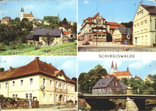 Schirgiswalde Teilansicht Obermarkt Rathaus Spree