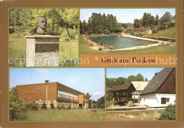 Pockau Büste Max Roscher Ölmühle Freibad