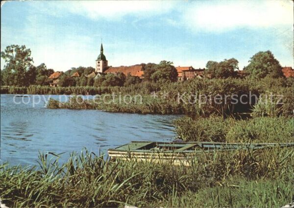 Loitz Vorpommern See Kahn Kirche