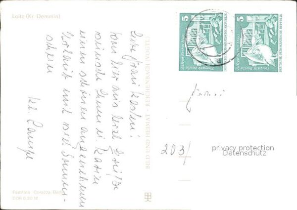 Loitz Vorpommern See Kahn Kirche – Bild 2
