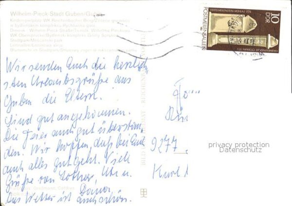 Guben Wilhelm Pieck Stadt Stadtpark Leninalle – Bild 2