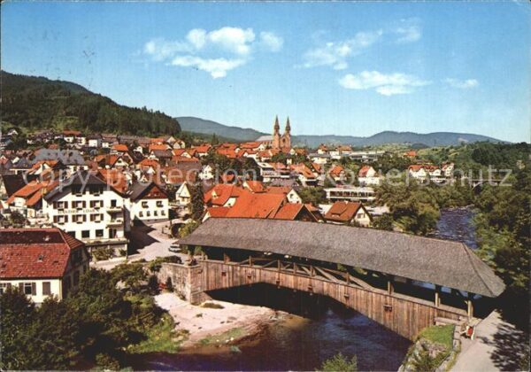 Forbach Baden Murgtal Holzbrücke